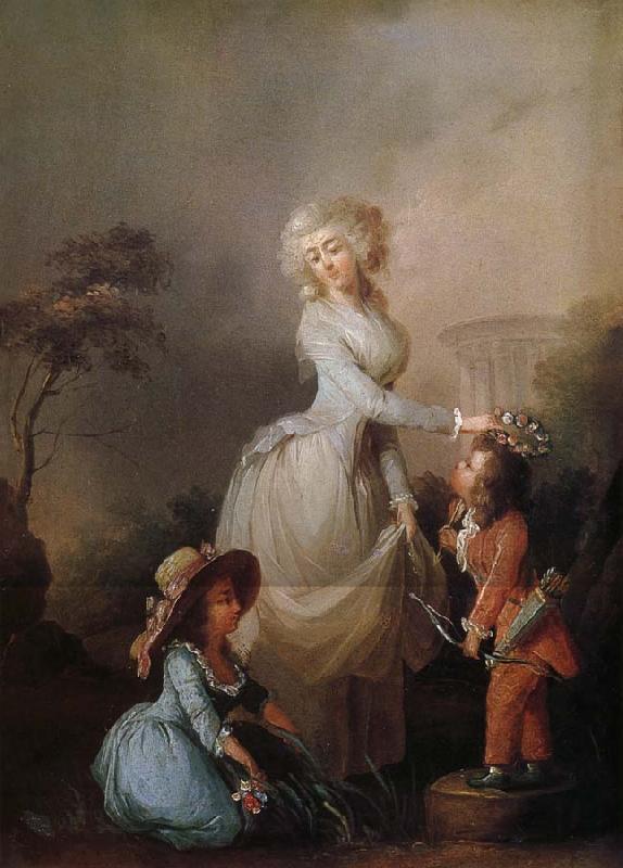 Louis-Leopold Boilly La Preference maternelle oil painting picture
